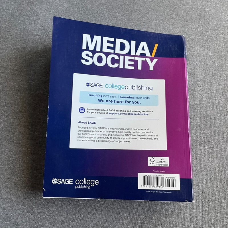 Media/Society: Technology, Industries, Content, and Users by Croteau, David R., gallery