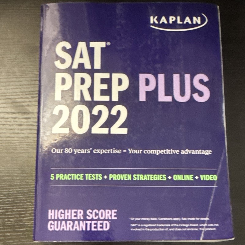 Kaplan SAT Prep Plus 2022 Study Guide Book w/ Online Video
