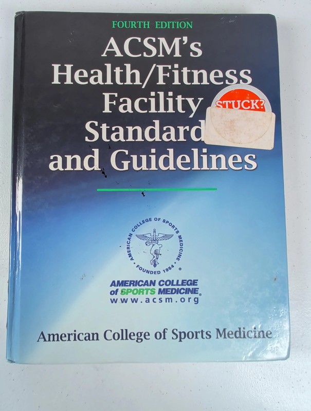ACSM’s Health/fitness Facility Standards and Guidelines
