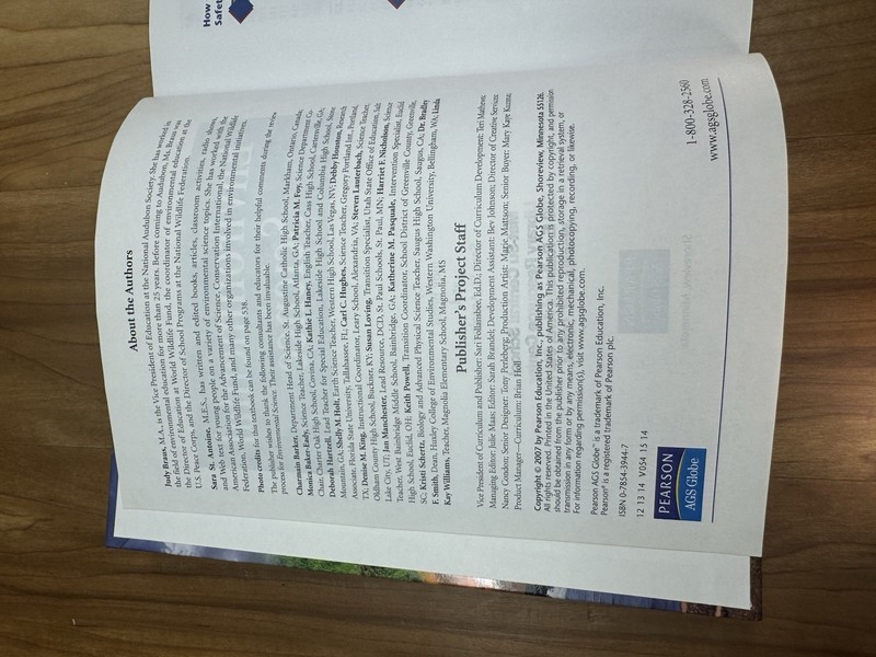 AGS: Environmental Science *Students Edition Textbook American Guidance Service gallery