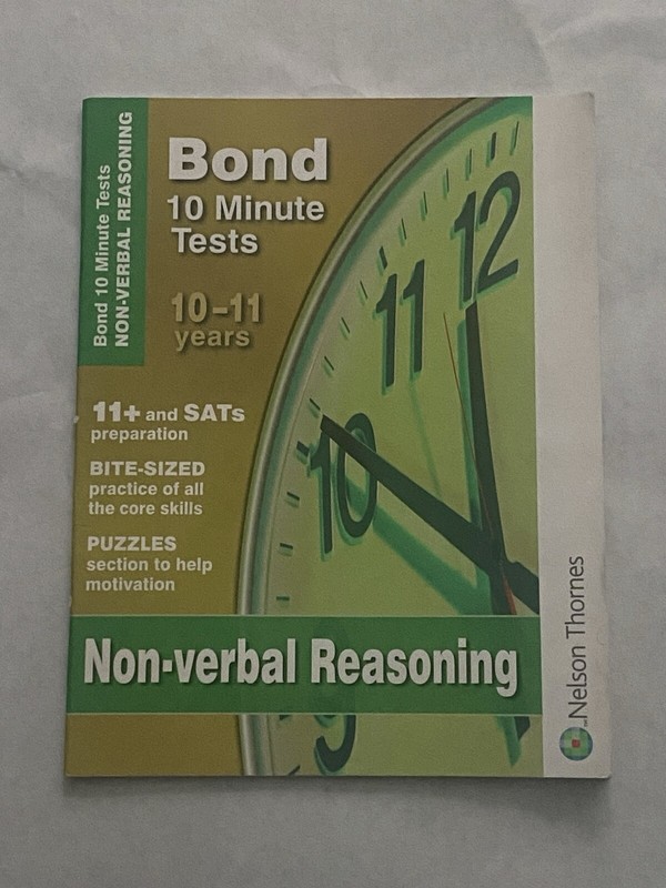 Bond 10 Minute Tests 10-11 Years Non Verbal Reasoning by Alison Primrose