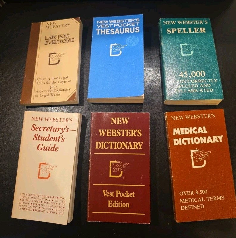 Vintage The New Webster’s Desk Reference Library Pocket Edition 1978-80 – 6-Book