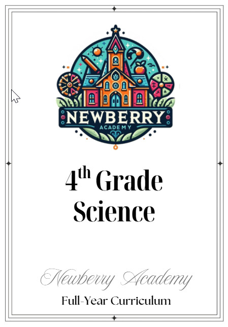 4th Grade Science Full year Lessons Workbook Fourth Grade science homeschool