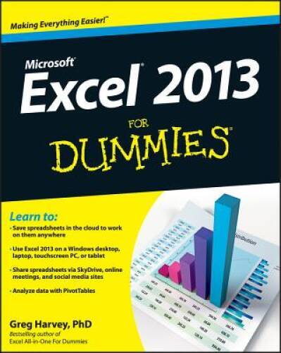 Excel 2013 For Dummies – Paperback By Harvey, Greg – GOOD