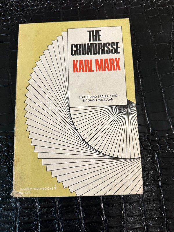 The Grundrisse – Karl Marx (1972, Paperback) 1st Harper Torchbook Version (M8182