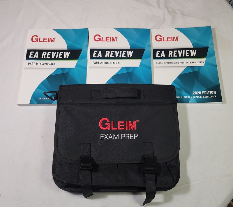 GLEIM Exam Prep Set – Enrolled Agent 2020 (EA) COMPLETE! 3 BOOKS + CARRY BAG New