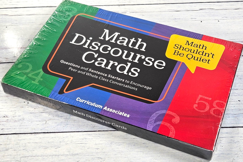 Curriculum Associates MATH DISCOURSE CARDS (8807731) New