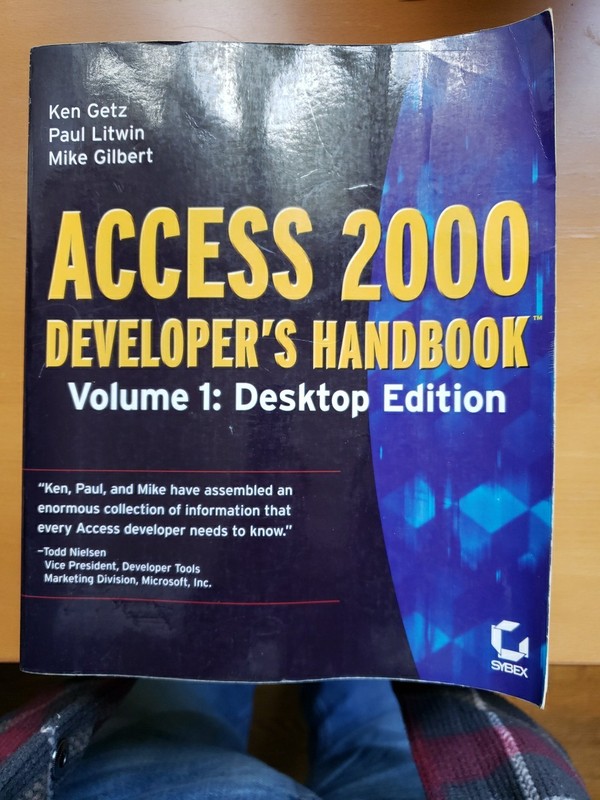 Access 2000 Developer’s Handbook Vol. 1 by Ken Getz, Paul Litwin and Mike Gilber