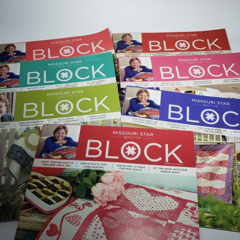 Lot of 7 Missouri Star Quilt Company Block Idea Books / Magazines 2014-2016 EUC