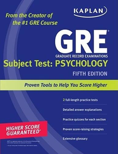 GRE Subject Test: Psychology, 5th Edition – Paperback By Kaplan – VERY GOOD