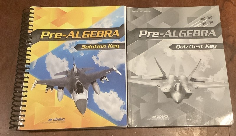 Abeka Pre-Algebra Solution Key & Teacher Quiz/Test Key Grade 8 Current Edition