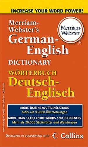 Merriam-Webster’s German-English Dictionary (German Edition) – GOOD