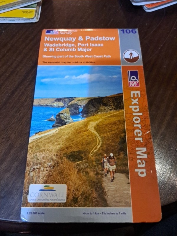 Newquay and Padstow (Explorer Maps) by Ordnance Survey Sheet map, folded Book