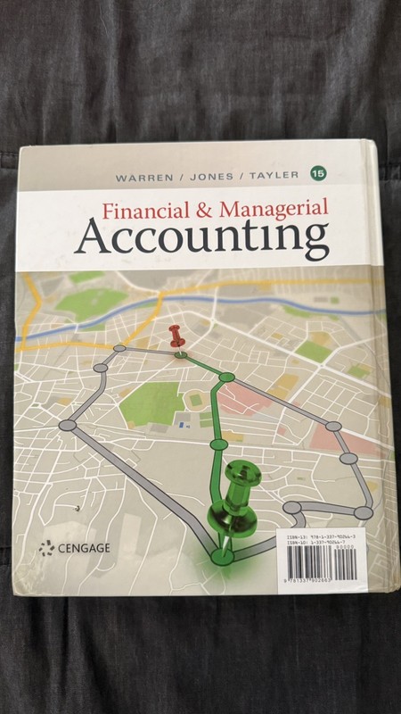 Financial and Managerial Accounting 15e Hardback gallery