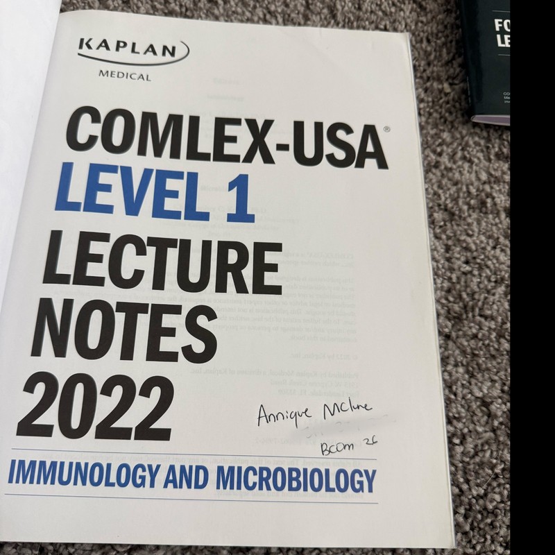 Kaplan Medical COMLEX-USA Level 1 Lecture Notes Set (2022-2023) Preclinical OMM gallery