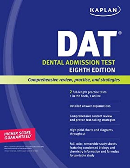DAT – Dental Admissions Test Paperback Kaplan