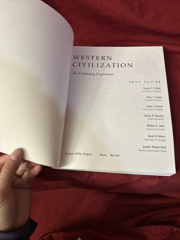 WESTERN CIVILIZATION:THE CONTINUING EXPERIMENT, BRIEF By Thomas F. X. Noble USED gallery