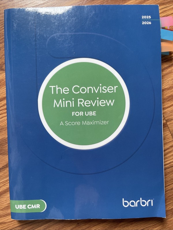 2025 – 2026 Barbri Bar Exam The Conviser Mini Review for UBE – MEE MBE