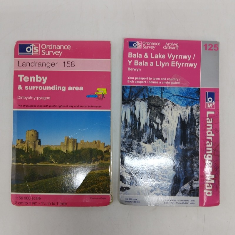 Bundle X19 Road/Leisure/Walking Maps & Guides to WALES, Ordnance Survey, Philips gallery