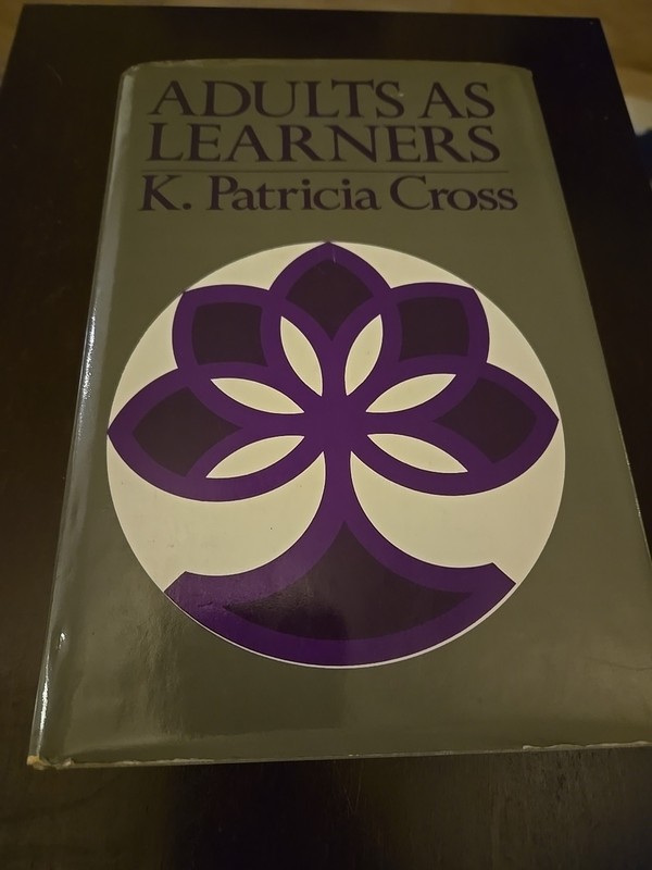 ADULTS AS LEARNERS K. Patricia Cross HCDJ Vintage 7th Printing 1986 Book