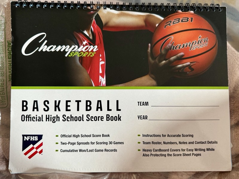 Basketball Official High School Score Book NFHS Coach Stat Scorekeeping Book New