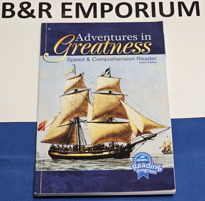 Abeka English 6th Grade Reading Book Lot Adventures in Greatness + Of America II