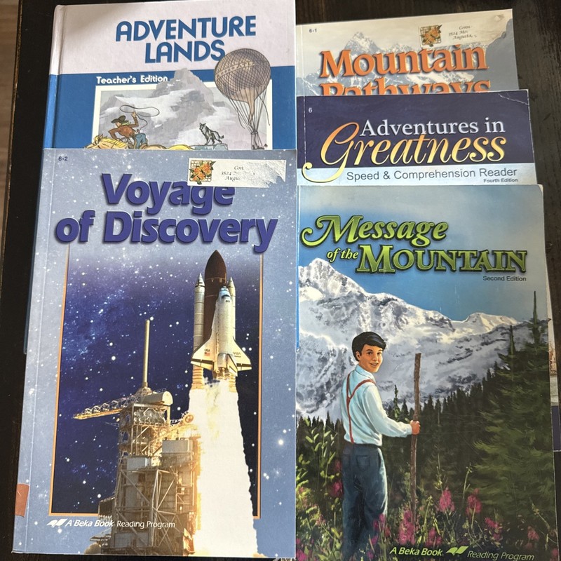 Lot Of 5 A Beka 6th Grade Readers Abeka Adventure Voyage Mountain