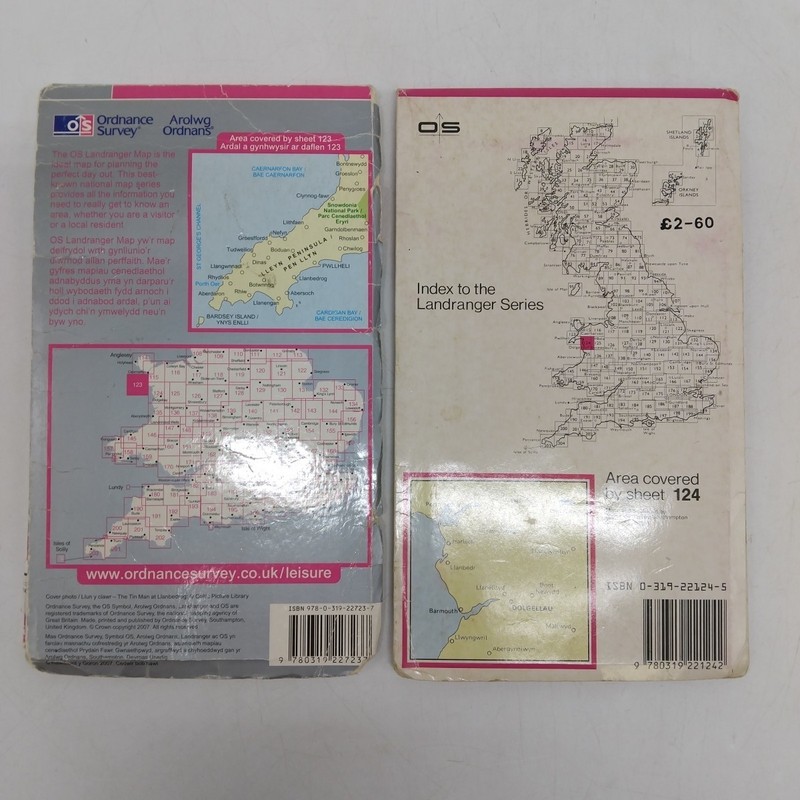 Bundle X19 Road/Leisure/Walking Maps & Guides to WALES, Ordnance Survey, Philips gallery