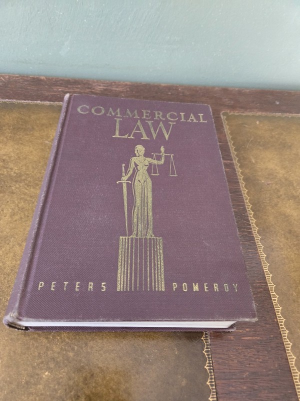 Commercial Law By P.B.S. Peters And Dwight A Pomeroy 1938 4th Ed. Hardcover