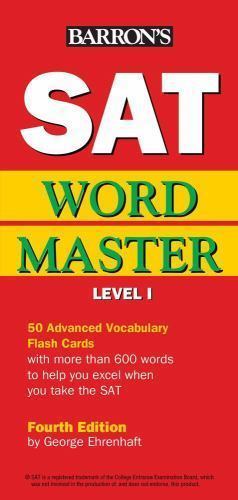 SAT Wordmaster, Level I (Barron’s SAT Prep), Ehrenhaft Ed. D., George, Very Good