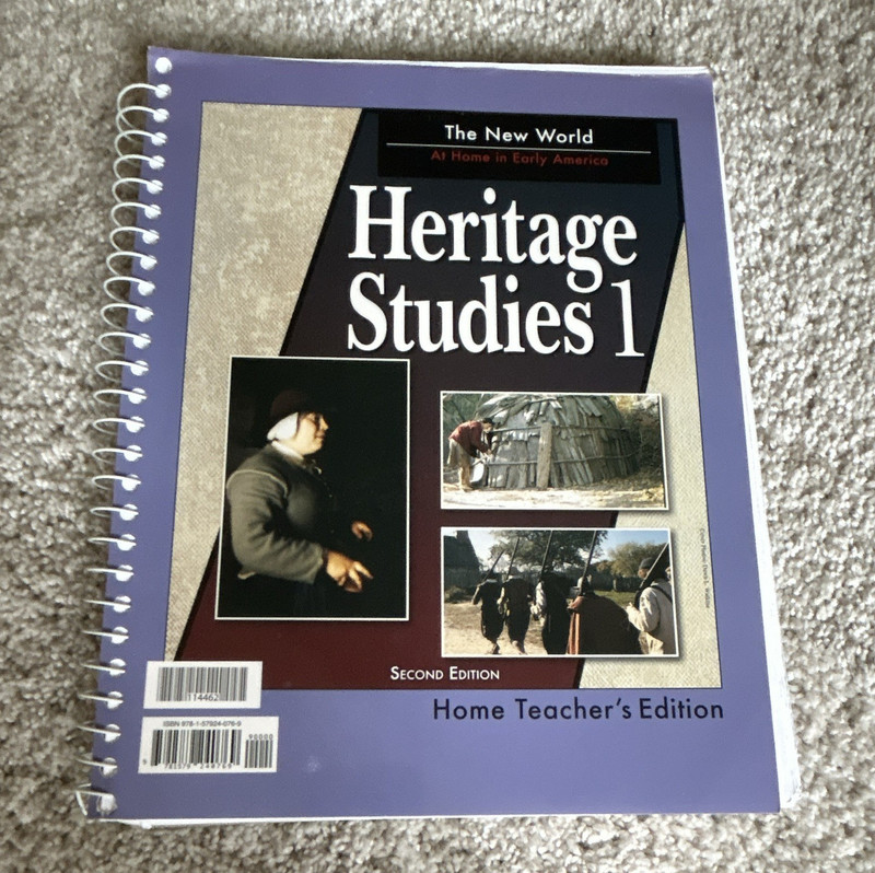 BJU Press Heritage Studies 1 The New World Teacher’s Edition 2nd Ed Spiral 1997
