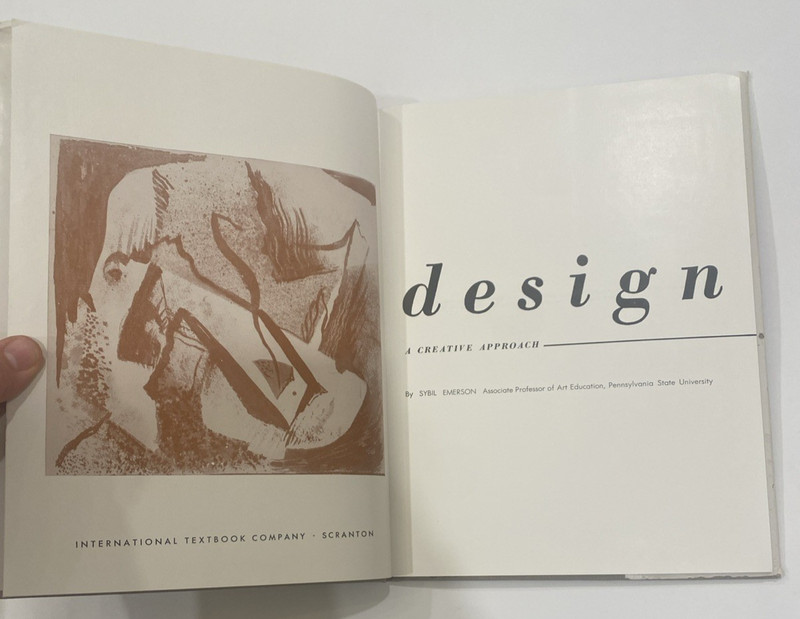 Design: A Creative Approach by Sybil Emerson Vintage HC Book Textbook 1961 gallery