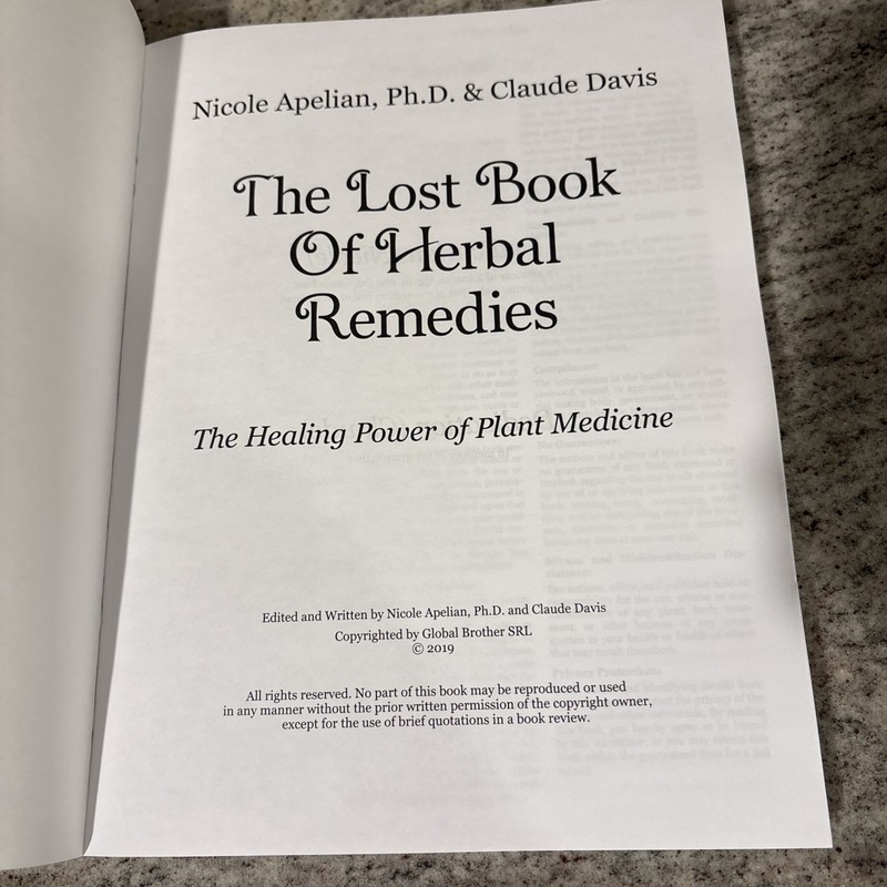 Lost Book of Remedies by Nicole Apelian and Claude Davis Sr. (2018, Uk- a Format gallery