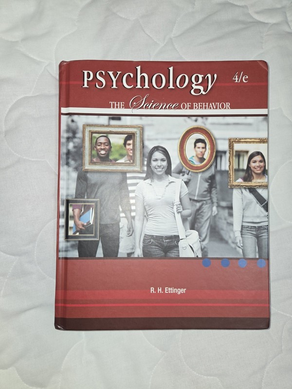 Psychology: The Science of Behavior 4th Edition Ettinger BVT Publishing