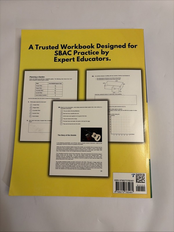 SBAC Test Prep California Grade 5 The 2 in 1 Practice Workbook for Mathematics gallery