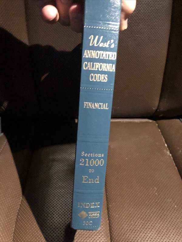 west’s annotared california codes 2100- End law book gallery
