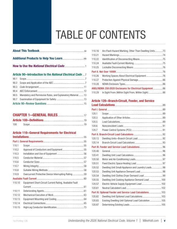 2026 Mike Holt's Understanding the NEC, Volume 1 & 2 Textbook Set Exam Prep. gallery