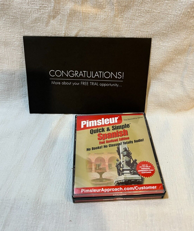 Pimsleur Quick Simple Spanish 2nd Revised Edition 8, 30-Minute Lessons 4 CDs