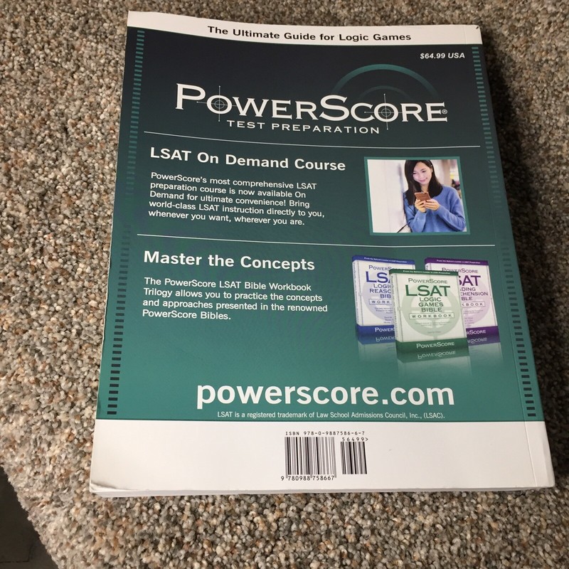 PowerScore LSAT Logic Games Bible 2019 Edition David M. Killoran gallery