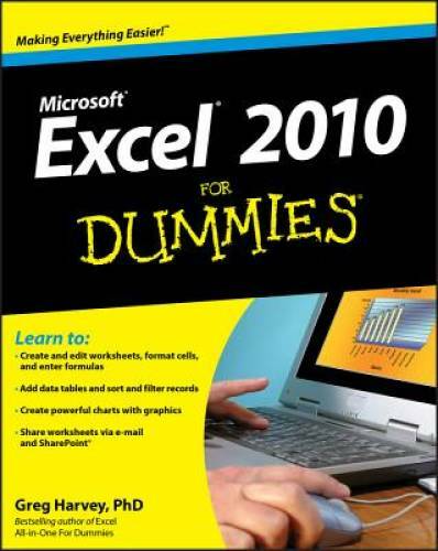 Excel 2010 For Dummies – Paperback By Harvey, Greg – GOOD