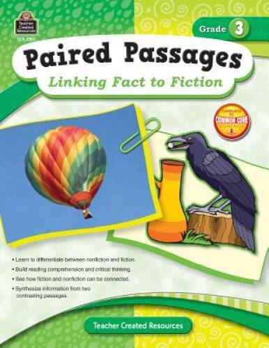 Paired Passages: Linking Fact to Fiction Grd 3 – Paperback – GOOD