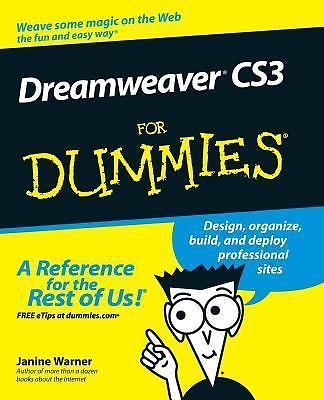 Dreamweaver CS3 for Dummies by Janine Warner (2007, Perfect)