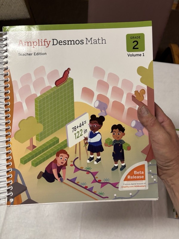 Amplify Desmos Math Grade 2 Volume 1A Teacher Edition Spiral Bound