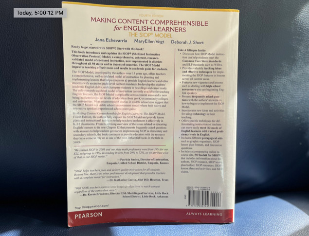 SIOP Ser.: Making Content Comprehensible for English Learners : The SIOP... gallery