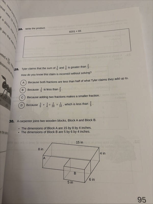 SBAC Test Prep California Grade 5 The 2 in 1 Practice Workbook for Mathematics gallery