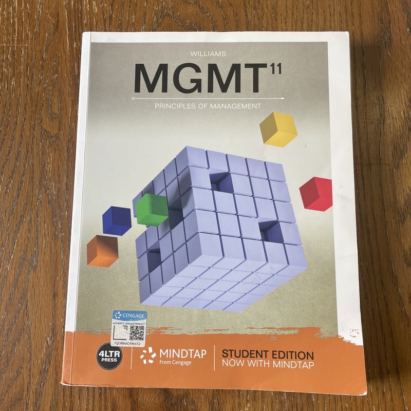 Mindtap Course List Ser.: Mgmt by Chuck Williams (2018, Trade Paperback)