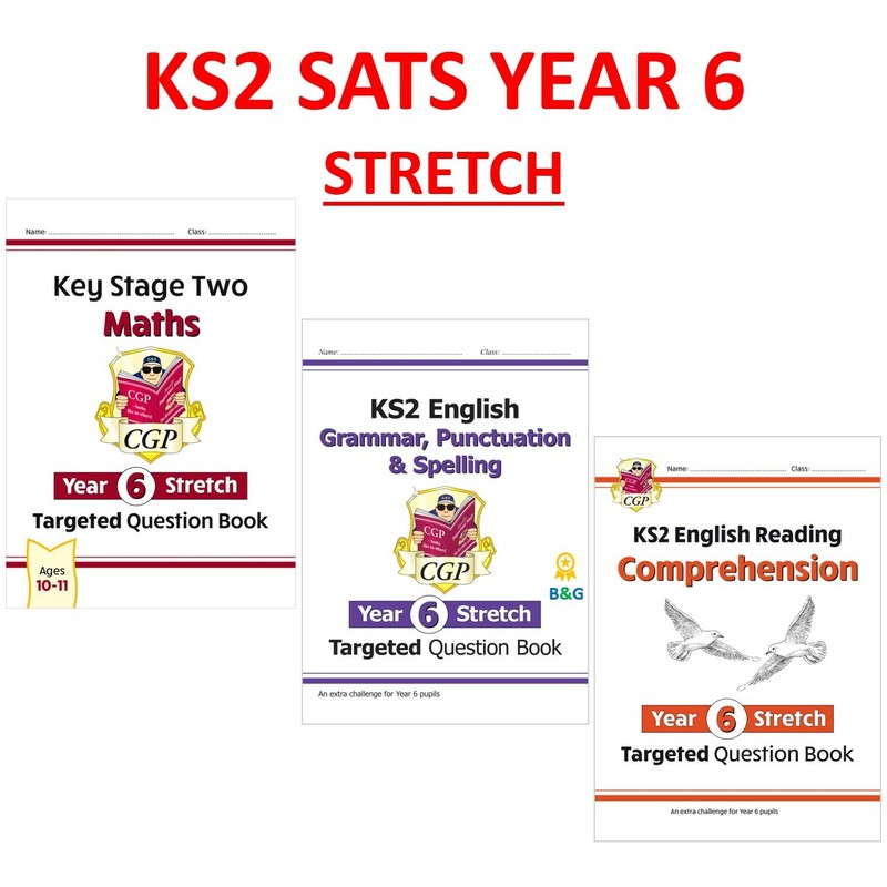 KS2 Year 6 Maths English Targeted Question Books Stretch with Answer Ages 10-11