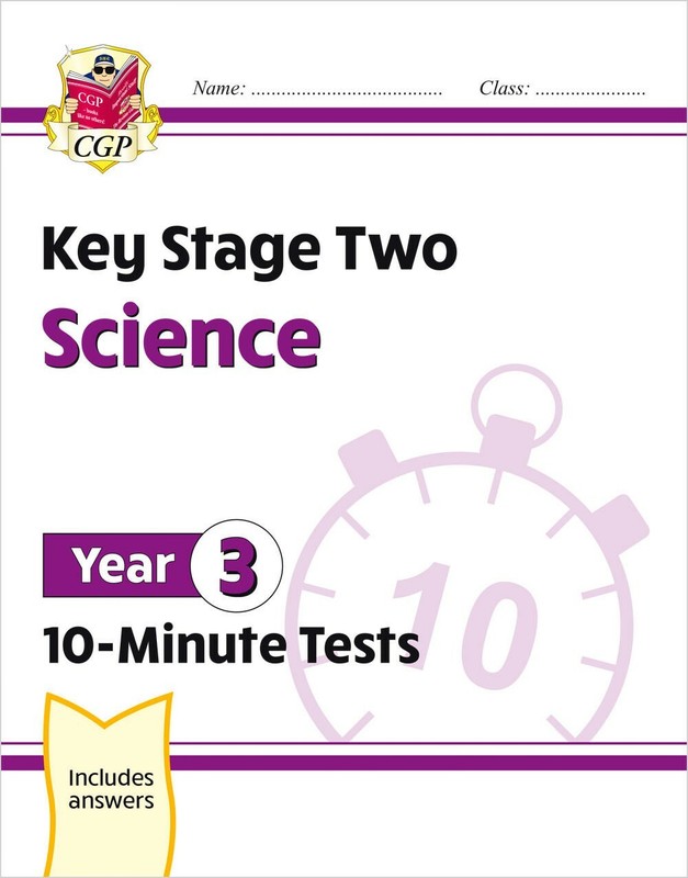 KS2 SATS Year 3 Science 10-Minute Tests with Answer Ages 7-8 CGP