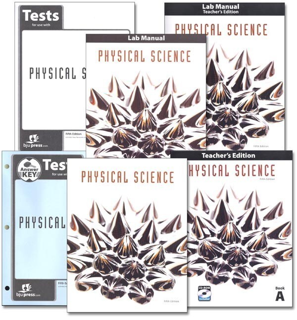 BJU Bob Jones 9th grade PHYSICAL SCIENCE 9 5th ed Student Teacher COMPLETE SET