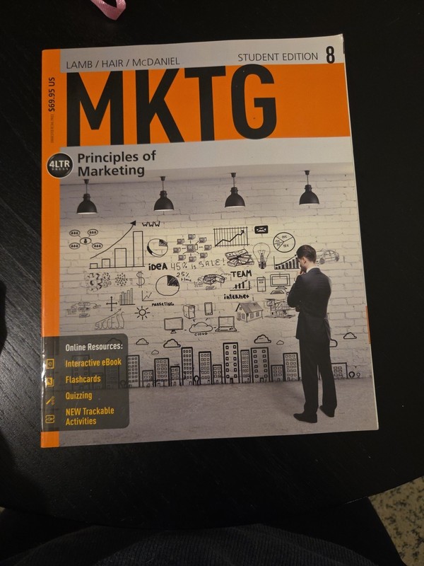 MKTG Principles of Marketing 8th Ed Lamb Hair McDaniel Cengage Paperback